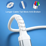 REMAX RC-C008 2.4A TPE Soft Anti-breakage Data Cable,Length 1m, USB To Micro USB, USB To 8 Pin