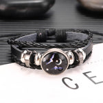 Twelve Constellations Multilayer Beaded Cowhide Bracelet, Style: Virgo Ordinary, Bracelet Scorpio Luminous, Bracelet Pisces Ordinary, Bracelet Cancer Luminous, Bracelet Leo Luminous, Bracelet Virgin Luminous, Bracelet Gemini Luminous                   ...