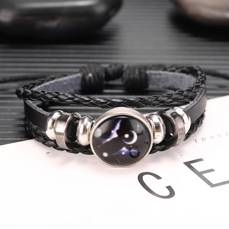 Twelve Constellations Multilayer Beaded Cowhide Bracelet, Style: Virgo Ordinary, Bracelet Scorpio Luminous, Bracelet Pisces Ordinary, Bracelet Cancer Luminous, Bracelet Leo Luminous, Bracelet Virgin Luminous, Bracelet Gemini Luminous                   ...