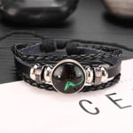 Twelve Constellations Multilayer Beaded Cowhide Bracelet, Style: Virgo Ordinary, Bracelet Scorpio Luminous, Bracelet Pisces Ordinary, Bracelet Cancer Luminous, Bracelet Leo Luminous, Bracelet Virgin Luminous, Bracelet Gemini Luminous                   ...
