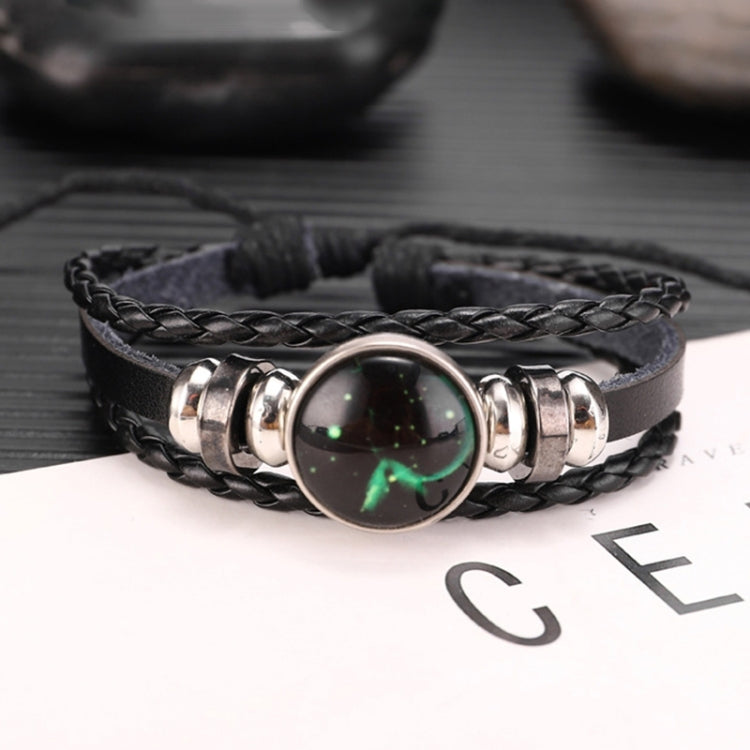 Twelve Constellations Multilayer Beaded Cowhide Bracelet, Style: Virgo Ordinary, Bracelet Scorpio Luminous, Bracelet Pisces Ordinary, Bracelet Cancer Luminous, Bracelet Leo Luminous, Bracelet Virgin Luminous, Bracelet Gemini Luminous                   ...