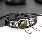 Twelve Constellations Multilayer Beaded Cowhide Bracelet, Style: Virgo Ordinary, Bracelet Scorpio Luminous, Bracelet Pisces Ordinary, Bracelet Cancer Luminous, Bracelet Leo Luminous, Bracelet Virgin Luminous, Bracelet Gemini Luminous                   ...