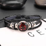 Twelve Constellations Multilayer Beaded Cowhide Bracelet, Style: Virgo Ordinary, Bracelet Scorpio Luminous, Bracelet Pisces Ordinary, Bracelet Cancer Luminous, Bracelet Leo Luminous, Bracelet Virgin Luminous, Bracelet Gemini Luminous                   ...