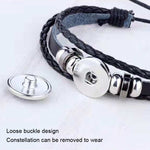 Twelve Constellations Multilayer Beaded Cowhide Bracelet, Style: Virgo Ordinary, Bracelet Scorpio Luminous, Bracelet Pisces Ordinary, Bracelet Cancer Luminous, Bracelet Leo Luminous, Bracelet Virgin Luminous, Bracelet Gemini Luminous                   ...