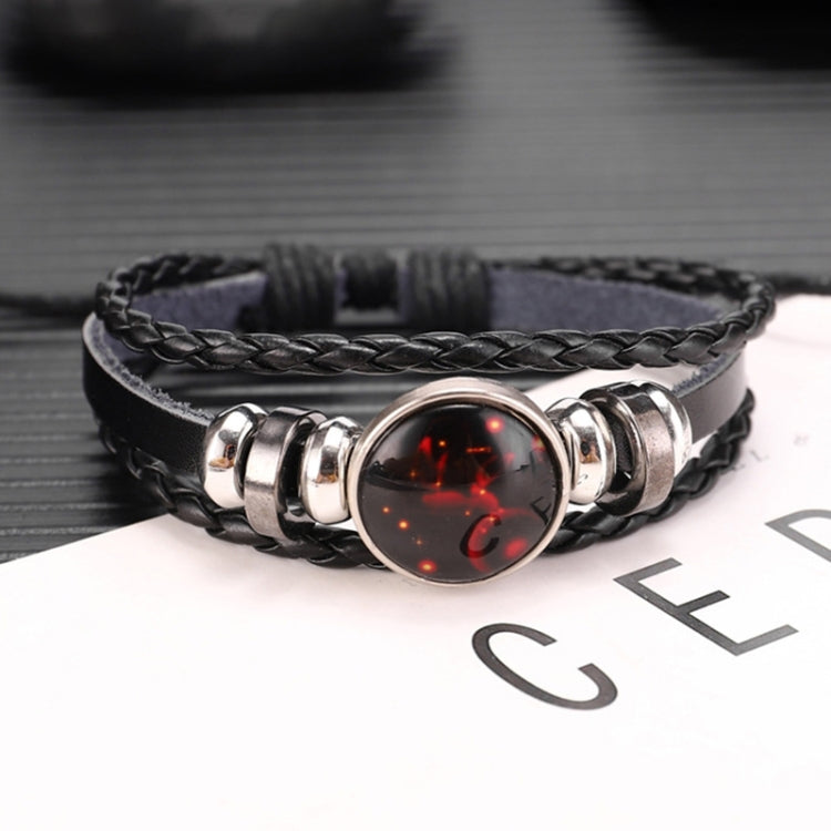 Twelve Constellations Multilayer Beaded Cowhide Bracelet, Style: Virgo Ordinary, Bracelet Scorpio Luminous, Bracelet Pisces Ordinary, Bracelet Cancer Luminous, Bracelet Leo Luminous, Bracelet Virgin Luminous, Bracelet Gemini Luminous                   ...