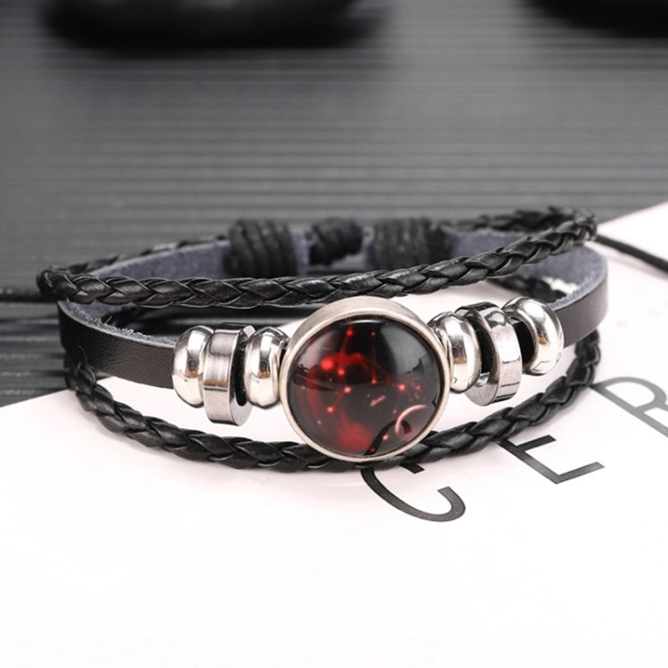 Twelve Constellations Multilayer Beaded Cowhide Bracelet, Style: Virgo Ordinary, Bracelet Scorpio Luminous, Bracelet Pisces Ordinary, Bracelet Cancer Luminous, Bracelet Leo Luminous, Bracelet Virgin Luminous, Bracelet Gemini Luminous                   ...