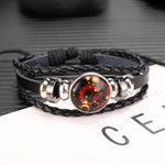 Twelve Constellations Multilayer Beaded Cowhide Bracelet, Style: Virgo Ordinary, Bracelet Scorpio Luminous, Bracelet Pisces Ordinary, Bracelet Cancer Luminous, Bracelet Leo Luminous, Bracelet Virgin Luminous, Bracelet Gemini Luminous                   ...