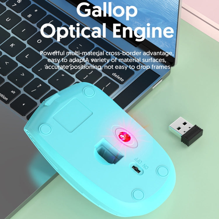 811 3 Keys Laptop Mini Wireless Mouse Portable Optical Mouse, Spec:, Double Model (Pink), Battery Version (Pink), Battery Version (Beige)