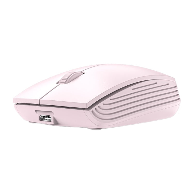 811 3 Keys Laptop Mini Wireless Mouse Portable Optical Mouse, Spec:, Double Model (Pink), Battery Version (Pink), Battery Version (Beige)