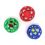 1030001 Dog Toy Hollow Ball Bite-resistant Elastic Pet Rubber Toy Balls, Spec:, Hollow, Bell, Tennis