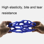 1030001 Dog Toy Hollow Ball Bite-resistant Elastic Pet Rubber Toy Balls, Spec:, Hollow, Bell, Tennis