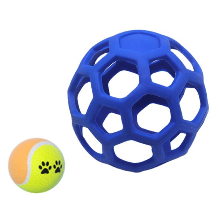 1030001 Dog Toy Hollow Ball Bite-resistant Elastic Pet Rubber Toy Balls, Spec:, Hollow, Bell, Tennis