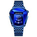 BINBOND Locomotive Concept Steel Belt Watch Men Live Black Technology Watch, Steel Belt Black Stee Blue Face, Steel Belt White Steel Blue Face, Steel Belt White Steel White Face, Steel Belt Blue Steel Blue Face, Steel Belt Full Gold-Blue Face          ...