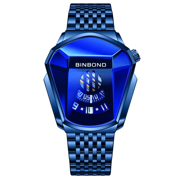BINBOND Locomotive Concept Steel Belt Watch Men Live Black Technology Watch, Steel Belt Black Stee Blue Face, Steel Belt White Steel Blue Face, Steel Belt White Steel White Face, Steel Belt Blue Steel Blue Face, Steel Belt Full Gold-Blue Face          ...