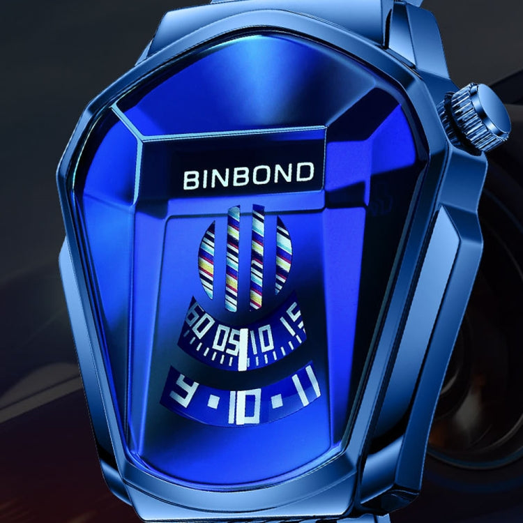 BINBOND Locomotive Concept Steel Belt Watch Men Live Black Technology Watch, Steel Belt Black Stee Blue Face, Steel Belt White Steel Blue Face, Steel Belt White Steel White Face, Steel Belt Blue Steel Blue Face, Steel Belt Full Gold-Blue Face          ...