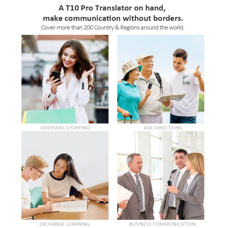 T10Pro Wifi Artificial Intelligence Photo / Recording Translating Machine Supports 138 Languages, T10Pro White, T10Pro Black