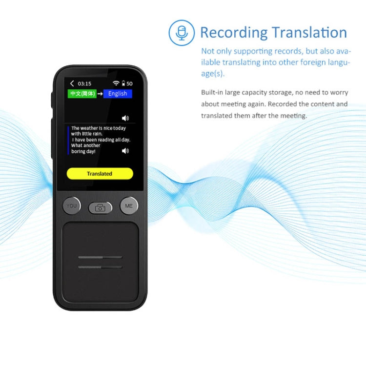 T16 Smart AI Translation Travel Translator Supports 138 Language Mutual Translation 14 Offline Translation, T16 Black, T16 White