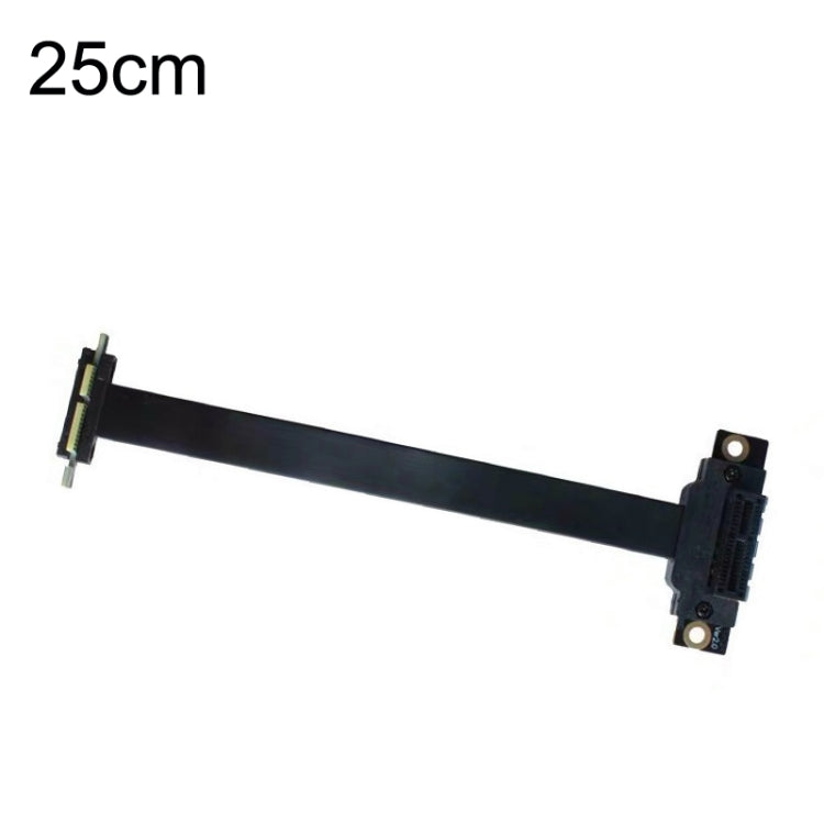 كابل تمديد بطاقة رسومات / بطاقة شبكة لاسلكية PCI-E 3.0 1X بزاوية 90 درجة، طول الكابل: 5سم، 10سم، 15سم، 20سم، 25سم، 30سم، 40سم، 50سم