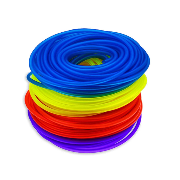 TF-1795 18m/roll Motorcycle Modification Accessories Colorful Gasoline Pipe, Blue, Yellow, Pink, Red, Purple