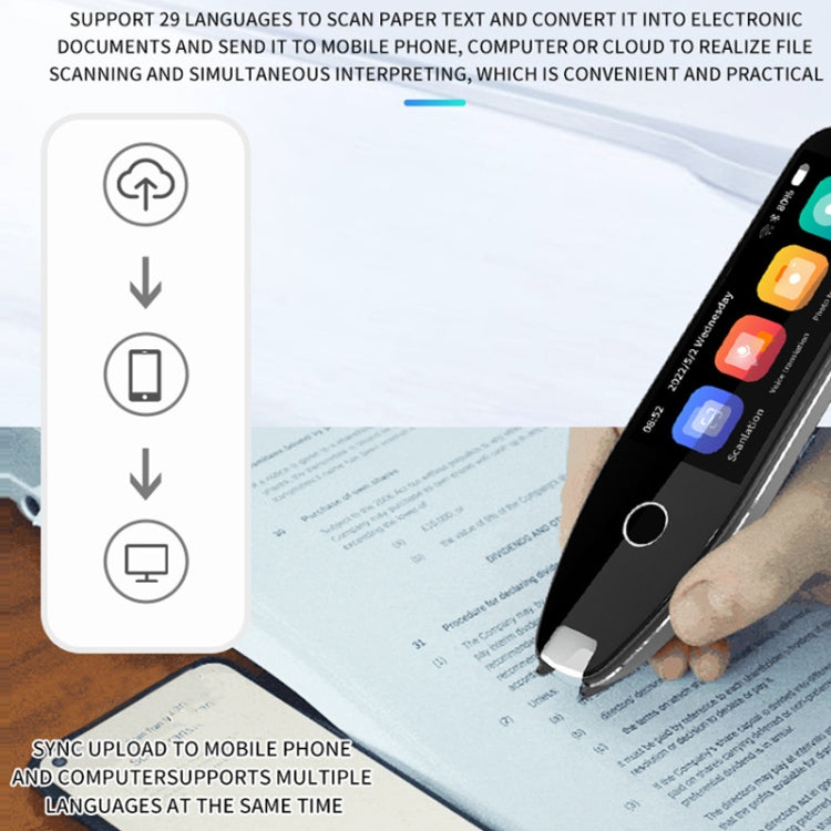 Hishell 3.5 inch Offline Photo Scanning Pen Dictionary Translation Recording Pen, S40