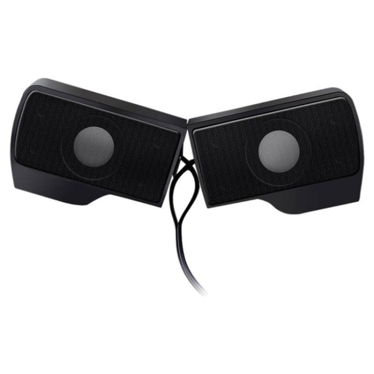 Mini Clip-On USB Stereo Speaker Soundbar for Notebook Laptop PC Desktop Tablet, Mini Clip-On