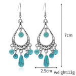Turquoise Ethnic Style Earrings Temperament Simple Vintage Earrings, E2203-3, E2204-6, E2204-7