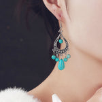 Turquoise Ethnic Style Earrings Temperament Simple Vintage Earrings, E2203-3, E2204-6, E2204-7