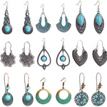 Turquoise Ethnic Style Earrings Temperament Simple Vintage Earrings, E2203-3, E2204-6, E2204-7