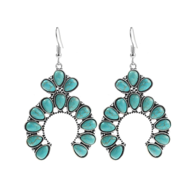 Turquoise Ethnic Style Earrings Temperament Simple Vintage Earrings, E2203-3, E2204-6, E2204-7