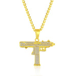 Exaggerated Hip Hop Style Necklace Collarbone Chains, 1010400301 Gold Column, 1010400302 Silver Column, 1010400401 Full Score, 1010400501  YRN, 1010401102 AK47, 1010401202 Crown Lion Head, 1010401301 Prayer, 1010401302 Handheld, 11010401401 Micro