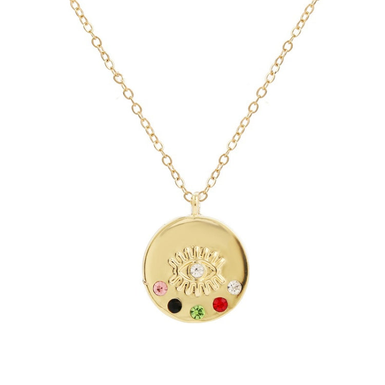 Angel Eyes Pendant Layered Necklace, Model:, N2107-21 Colorful Diamond, N2107-22 Big Eyelashes