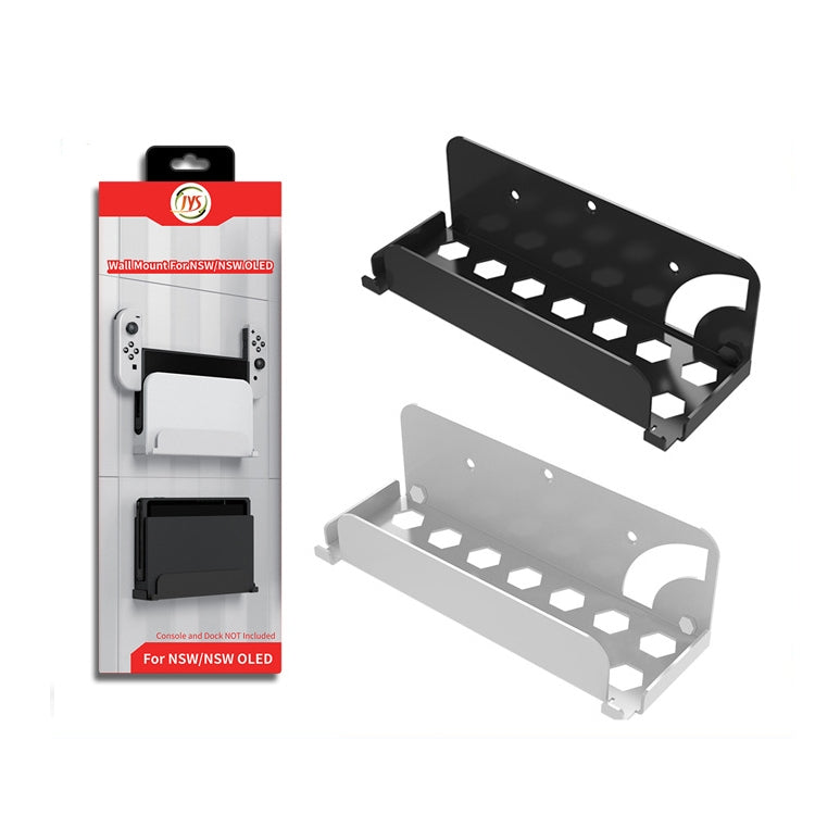 For Switch OLED Game Console JYS Wall Hanging Holder Bracket, Iron Black