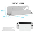 For Switch OLED Game Console JYS Wall Hanging Holder Bracket, Iron White, Iron Black