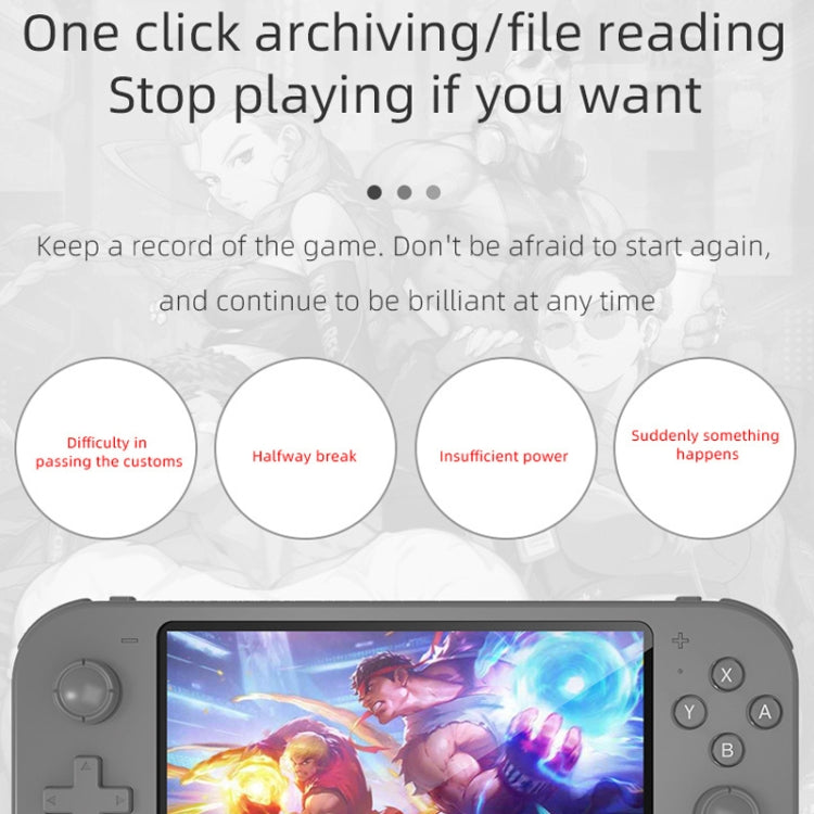 RG3000 Handheld Game Console Support Double Handle Mini Game Console, RG3000 Pink, RG3000 Gray, RG3000 Purple, RG3000 Green, RG3000 Yellow