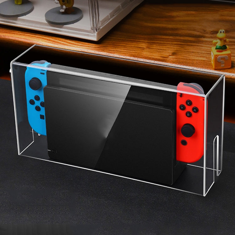 035 for Nintendo Switch/Oled Game Console Display Luminous Base Dustproof Cover, Spec:, Light Base, Transparent, White Label, Black Label, Handle, Jet Warrior, Noble, Gengar