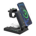قاعدة شحن لاسلكي 6 في 1 Z252 مع منفذ USB-C / Type-C وكابل شحن 8 سنون