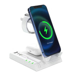 قاعدة شحن لاسلكي 6 في 1 Z252 مع منفذ USB-C / Type-C وكابل شحن 8 سنون