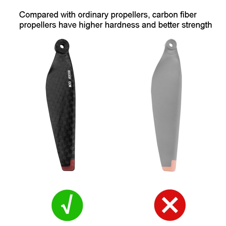 For DJI MINI 3 Carbon Fiber Propeller 6030F Paddle Propeller Wing Blade, For DJI MINI 3
