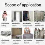 ZD-LG-008 Lingge Anti-radiation Signal Shielding Lining EMF / EMI / RF / RFID Soft Cloth, Size:, 0.5m, 1m, 2m, 3m, 4m, 5m