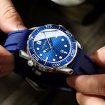 BINBOND B2820 Luminous 30m Waterproof Men Sports Quartz Watch, White Steel Black Surface, White Steel White Surface, White Steel Blue Surface, Inter-gold Black Surface, Inter-gold Blue Surface, Black Steel Black Surface White                           ...