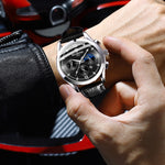 BINBOND B3591 30m Waterproof Luminous Calendar Men Watch, Rose Gold-Black, Rose Gold-White, Black Steel-Black, White Steel-Black, White Steel-White, Brown Leather-Rose-Black, Brown Leather-Rose-White, Black Leather-White-Black, Brown Leather-White-Whit...