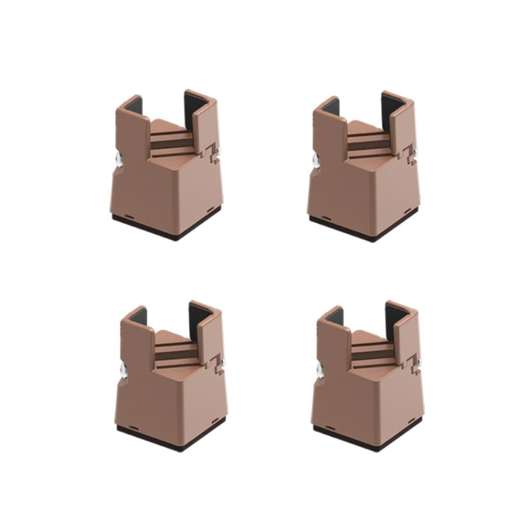 4pcs/set Adjustable Furniture Heightening Feet Pad, 50mm High, 75mm High, 100mm High