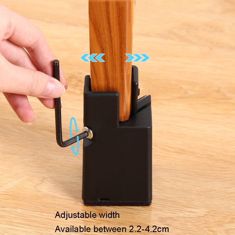 4pcs/set Adjustable Furniture Heightening Feet Pad, 50mm High, 75mm High, 100mm High