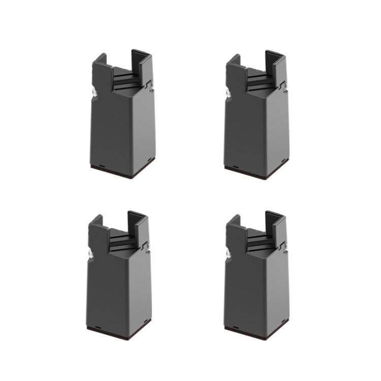 4pcs/set Adjustable Furniture Heightening Feet Pad, 50mm High, 75mm High, 100mm High