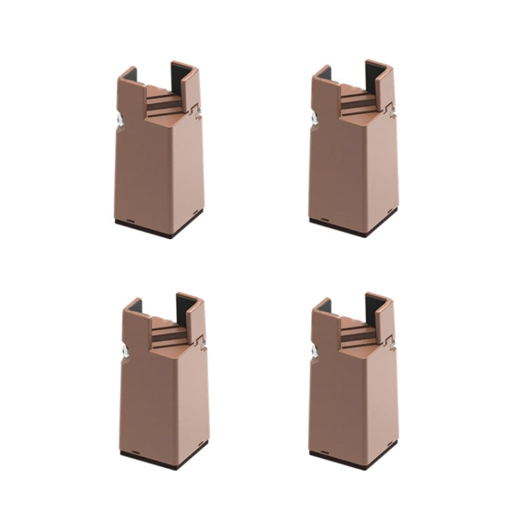 4pcs/set Adjustable Furniture Heightening Feet Pad, 50mm High, 75mm High, 100mm High