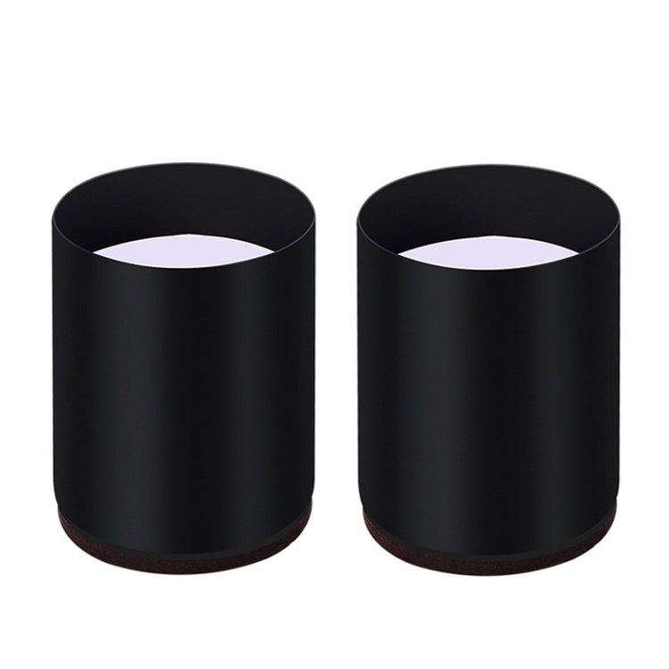 2pcs/set Furniture Carbon Steel Wraparound Heightening Foot Pad, Style:, Round 4x5cm (Black), Round 4x5cm (Brown), Round 6x5cm (Black), Round 6x5cm (Brown), Round 6x10cm (Black), Round 6x10cm (Brown), Square 4x5cm (Black), Square 4x5cm (Brown)         ...