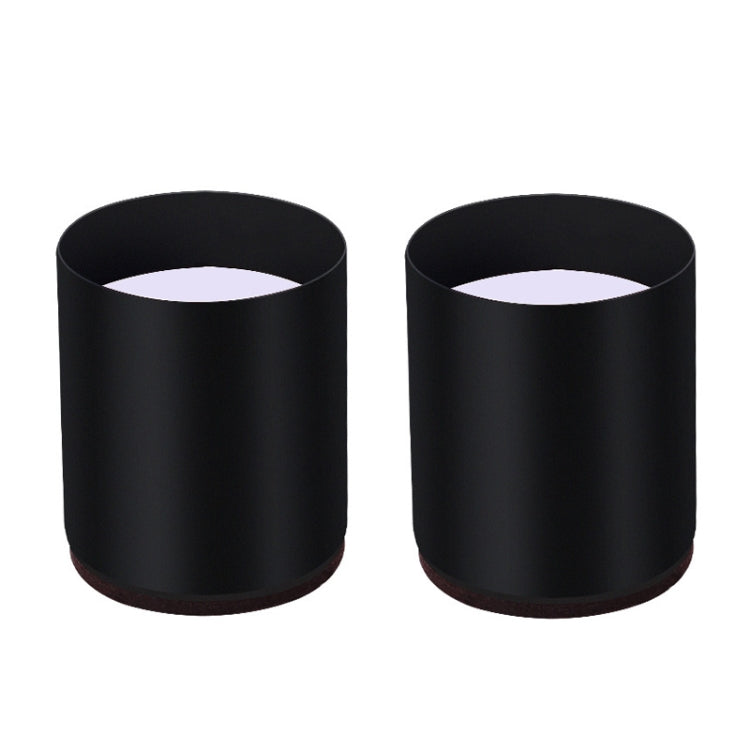 2pcs/set Furniture Carbon Steel Wraparound Heightening Foot Pad, Style:, Round 4x5cm (Black), Round 4x5cm (Brown), Round 6x5cm (Black), Round 6x5cm (Brown), Round 6x10cm (Black), Round 6x10cm (Brown), Square 4x5cm (Black), Square 4x5cm (Brown)         ...