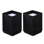 2pcs/set Furniture Carbon Steel Wraparound Heightening Foot Pad, Style:, Round 4x5cm (Black), Round 4x5cm (Brown), Round 6x5cm (Black), Round 6x5cm (Brown), Round 6x10cm (Black), Round 6x10cm (Brown), Square 4x5cm (Black), Square 4x5cm (Brown)         ...