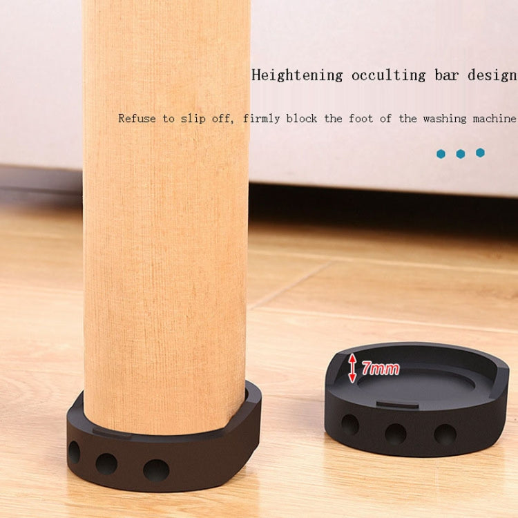 Refrigerator Base Rubber Anti-Sliding Pad Furniture Heightening Feet Pad, Furniture Heightening Feet Pad