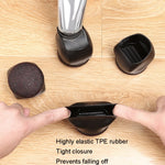 5pcs/set Wheel Chair Foot Cover Computer Chair Roller Fixer, Wheel Chair Foot Cover